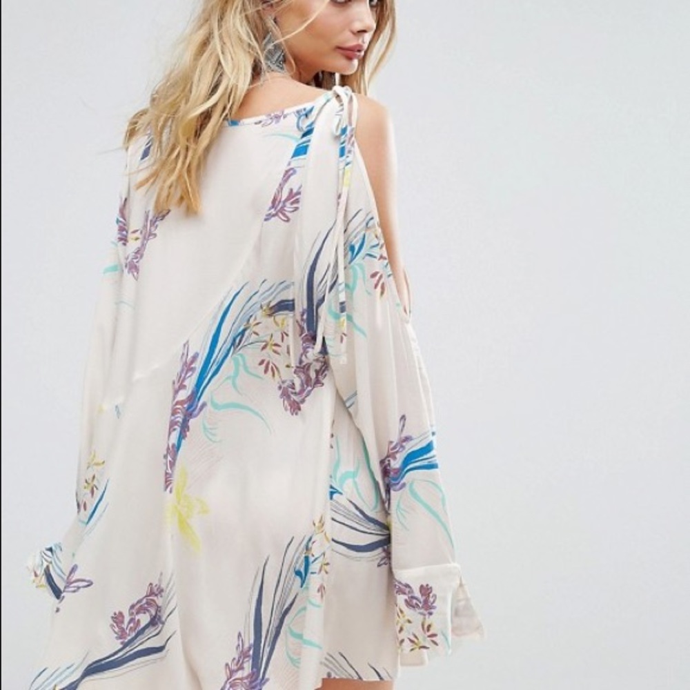 NWT Free People Clear Skies Cold Shoulder Dress - Picture 3 of 6